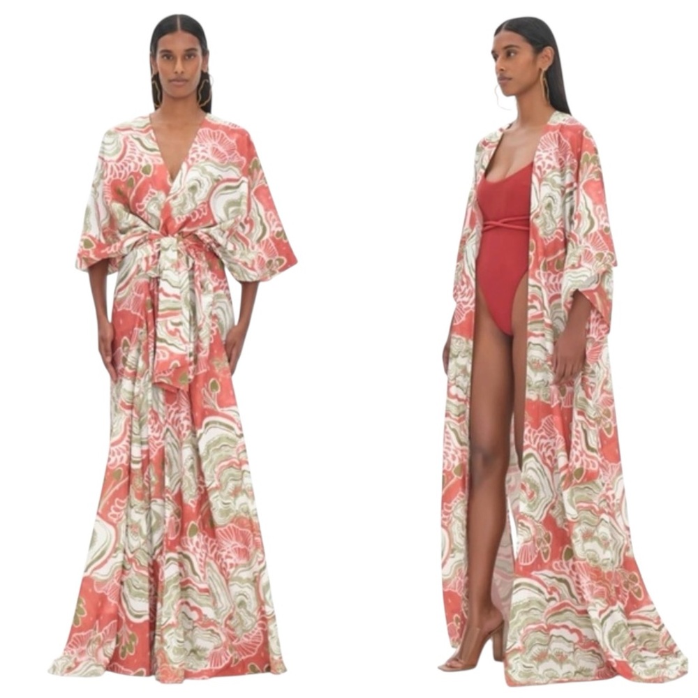 Andrea Iyamah Gamba Abstract Mushroom Robe/Dress One Size NWT